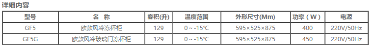 冻杯柜系列